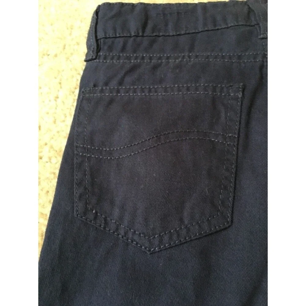 Lee Boys Blue Casual Pants Zip Button w Pockets Size Small 4 - Picture 8 of 8